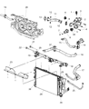 Diagram for Dodge Caliber Thermostat Housing - 68000804AA