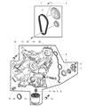 Diagram for 2009 Dodge Viper Timing Chain - 5037059AA