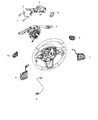 Diagram for 2019 Jeep Renegade Cruise Control Switch - 6VD14DX8AA