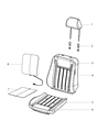 Diagram for 2013 Dodge Charger Seat Cover - 1WX87JRRAA