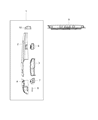 Diagram for 2021 Ram ProMaster 2500 Door Hinge - 68134357AA