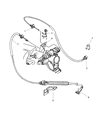 Diagram for 2000 Dodge Caravan Throttle Cable - 4861075