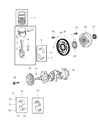 Diagram for Dodge Stratus Crankshaft Thrust Washer Set - 4796543AB
