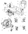 Diagram for Jeep Wrangler Door Latch Cable - 68089334AA