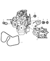 Diagram for Chrysler Alternator Pulley - 4861506AD