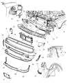 Diagram for 2010 Dodge Challenger License Plate - 68027815AA