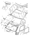 Diagram for 2005 Jeep Grand Cherokee Liftgate Hinge - 55394178AB