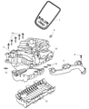 Diagram for 2007 Jeep Grand Cherokee Engine Cover - 53013718AB