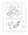 Diagram for Jeep Commander Cylinder Head Gasket - 68240108AA