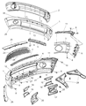 Diagram for Dodge Ram 3500 License Plate - 55077810AA