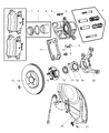 Diagram for 2009 Chrysler PT Cruiser Brake Caliper Piston - 5017842AB