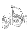 Diagram for 2005 Jeep Liberty Door Latch Assembly - 55177045AI