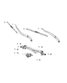 Diagram for Jeep Cherokee Windshield Wiper - 68197138AB