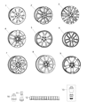 Diagram for 2020 Jeep Grand Cherokee Spare Wheel - 5XK991STAB