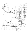 Diagram for Chrysler LHS Shock And Strut Mount - 4782019AB