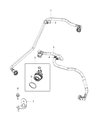 Diagram for Chrysler Voyager PCV Valve - 68210345AC