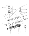 Diagram for Dodge Ram 2500 Crankshaft Timing Gear - 4882036