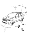 Diagram for 2013 Chrysler 300 Parking Assist Distance Sensor - 1EW63TZZAA