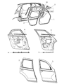 Diagram for 2009 Chrysler PT Cruiser Door Seal - 4724784AC