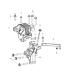 Diagram for 2012 Chrysler 200 Engine Mount Bracket - 68084045AB