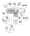 Diagram for 2006 Dodge Grand Caravan Ignition Lock Assembly - 4685719AB