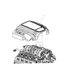 Diagram for 2010 Dodge Charger Engine Cover - 4591895AH