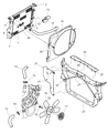 Diagram for Dodge Ram 3500 Cooling Fan Assembly - 52028756AA
