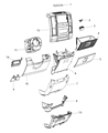 Diagram for Ram 1500 Classic Steering Column Cover - 1WQ371X9AG