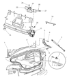 Diagram for 2000 Chrysler 300M Weather Strip - 4575474AD