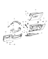 Diagram for Jeep Steering Column Cover - 6GE09DX9AA