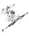 Diagram for 2006 Jeep Commander Power Steering Hose - 52080154AA