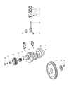 Diagram for Dodge Crankshaft Timing Gear - 5175345AA