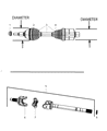 Diagram for 2004 Dodge Ram 3500 Universal Joint - 5086665AB