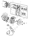 Diagram for Chrysler Sebring Brake Caliper - 5019743AA