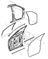 Diagram for 2008 Chrysler Pacifica Door Seal - 4894475AE