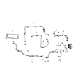 Diagram for 2018 Jeep Wrangler Transmission Oil Cooler Hose - 68282435AA