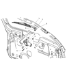 Diagram for 2005 Chrysler Town & Country Wiper Blade - 5018407AA