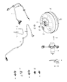 Diagram for 2015 Ram ProMaster 2500 Brake Booster Vacuum Hose - 68196932AA