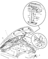 Diagram for Dodge Ram 3500 Hood Cable - 55364471AA