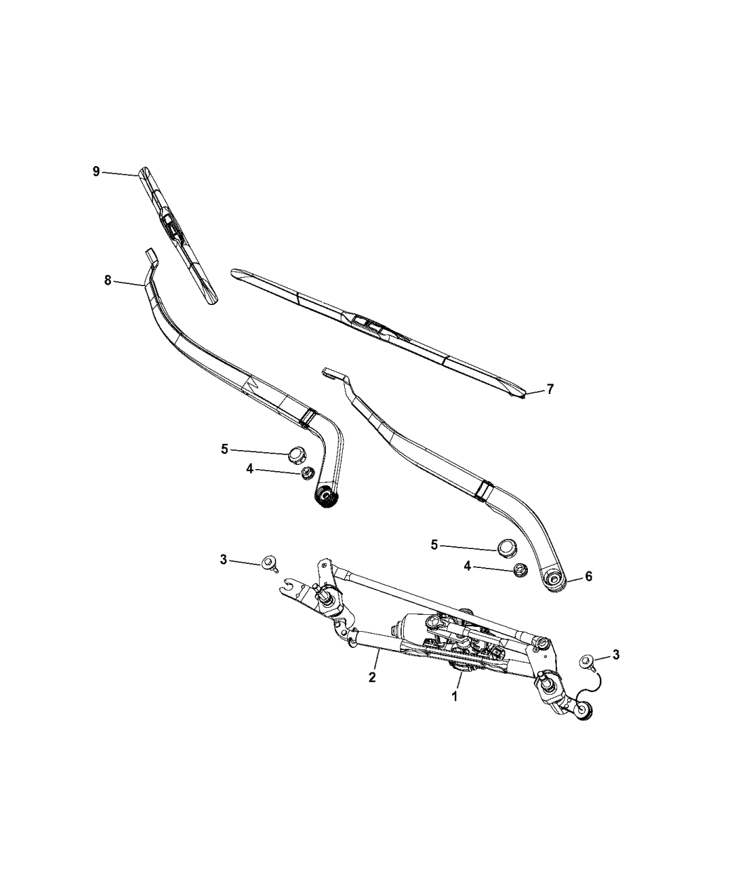 2016 Jeep Cherokee Front Wiper System Mopar Parts Giant