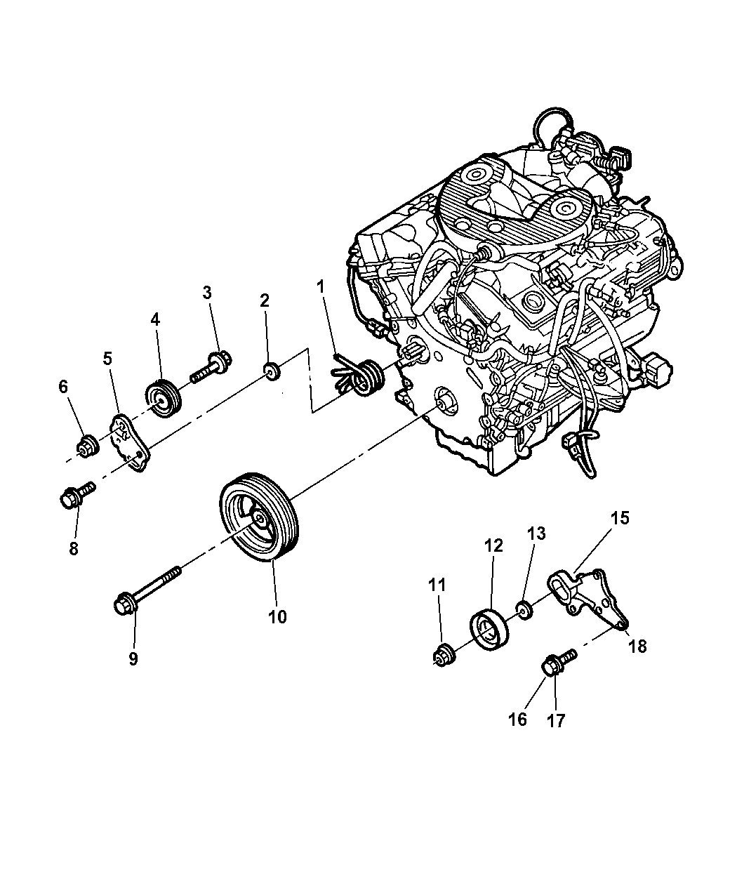 2,7 Intrepid мотор приводные ремни