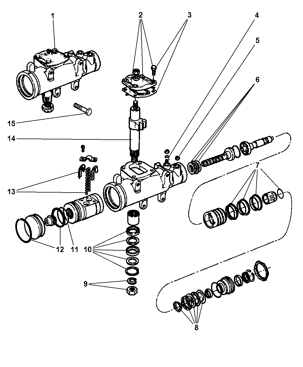 1999 Dodge Ram 3500 Regular Cab Power Steering Gear