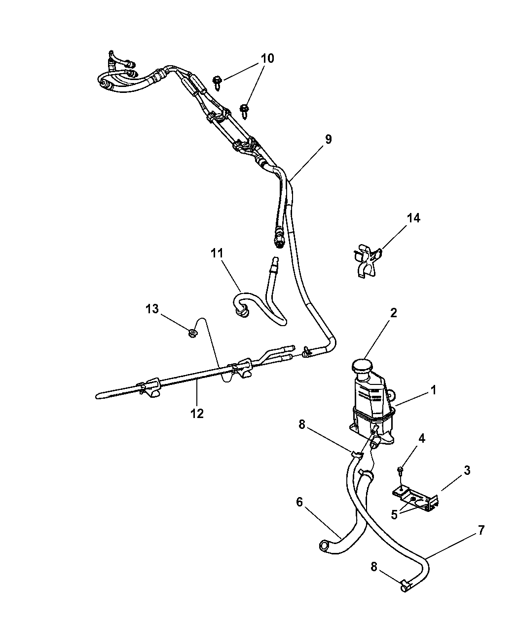 4782203AM - Genuine Dodge LINE-POWER STEERING