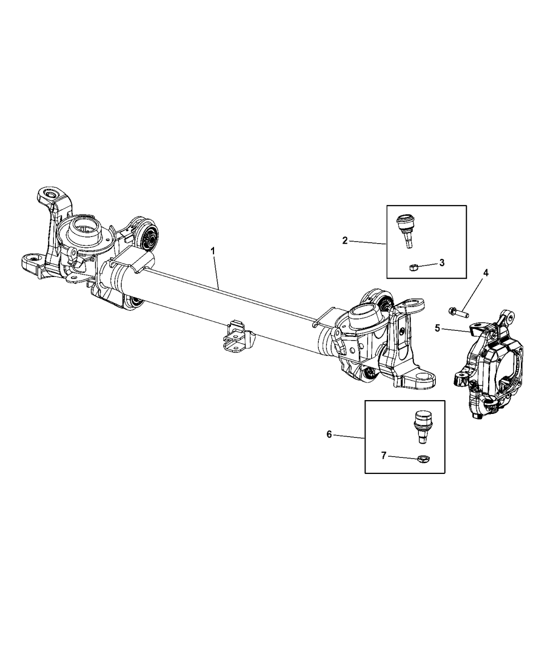 68217031AC - Genuine Mopar HOUSING-AXLE