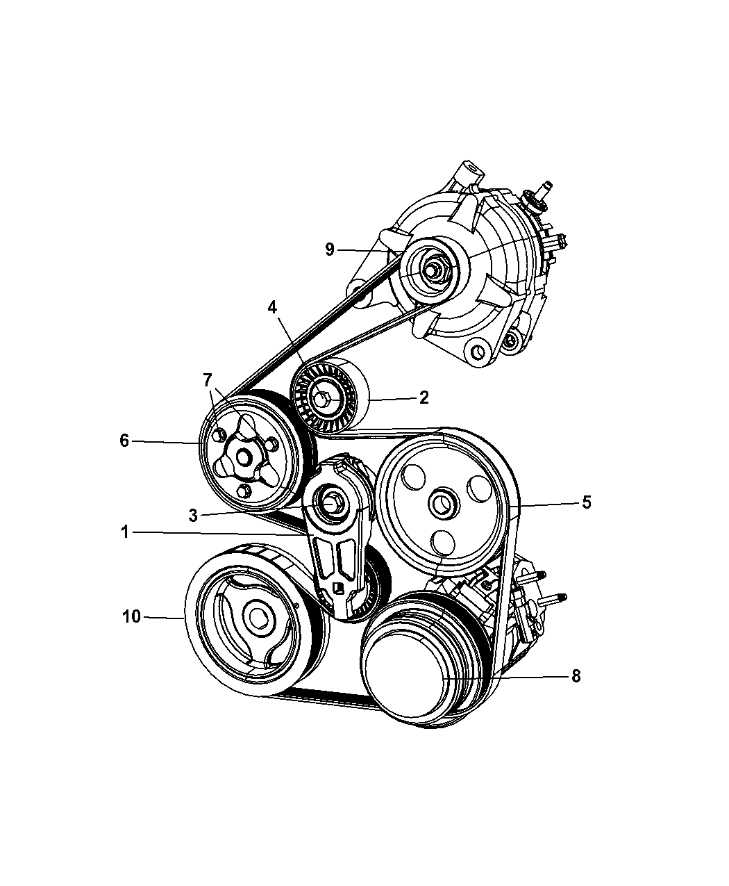 4593664AB - Genuine Mopar PULLEY-WATER PUMP