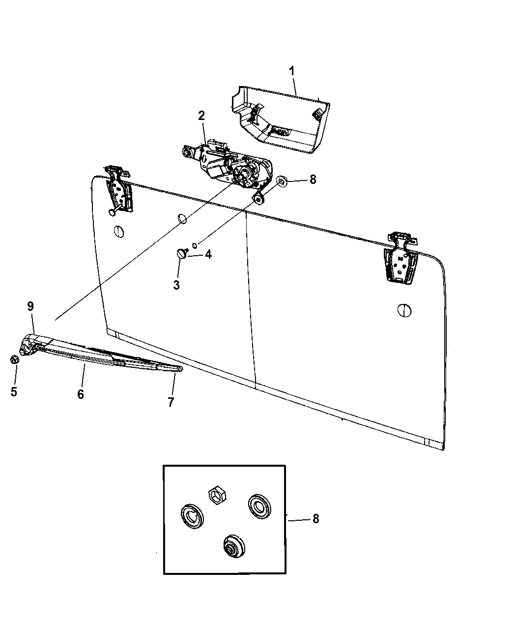 Jeep Wrangler Rear Wiper