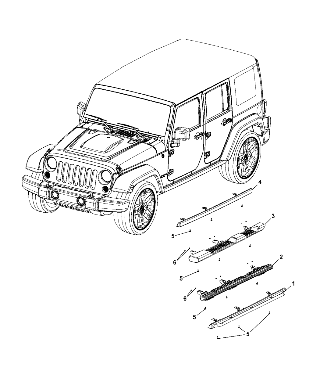 Jeep wrangler чертеж