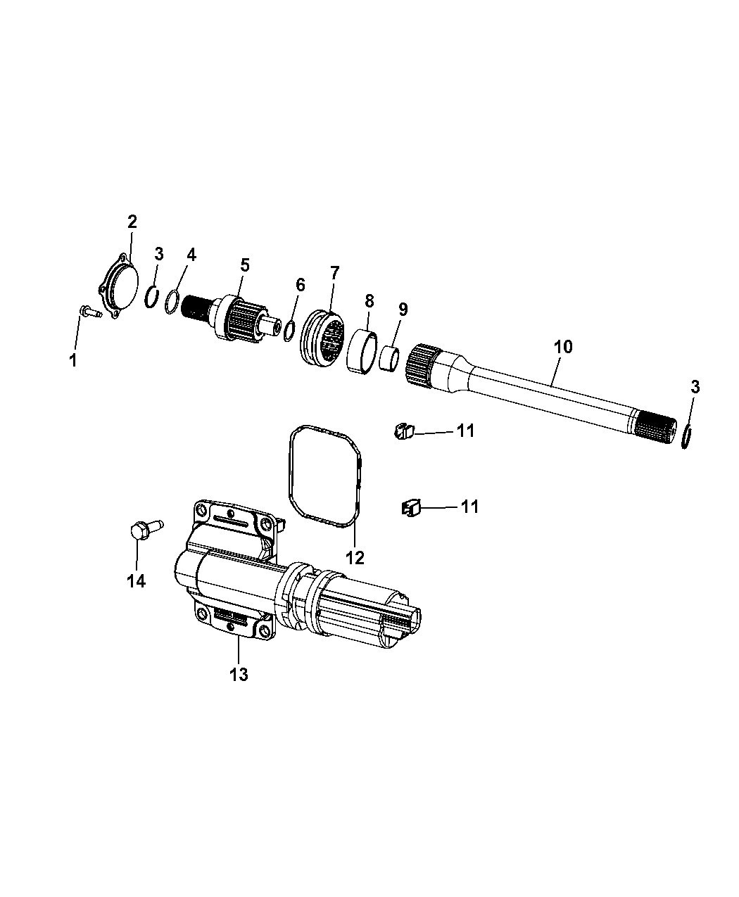 2011 Ram 1500 Front Axle Disconnect - Mopar Parts Giant