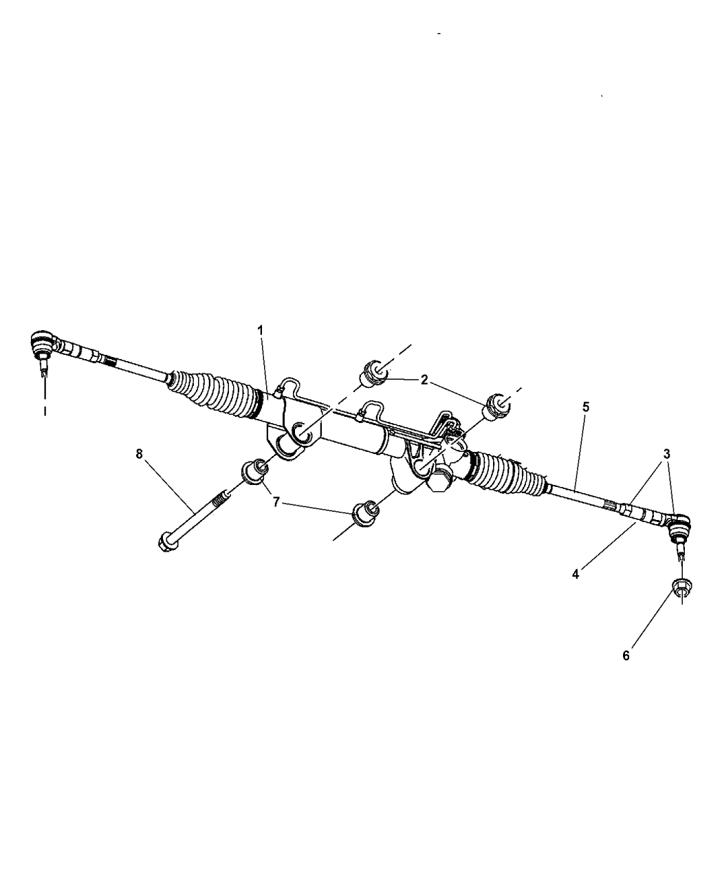 2003 Dodge Ram 1500 Gear Power Steering Rack Pinion