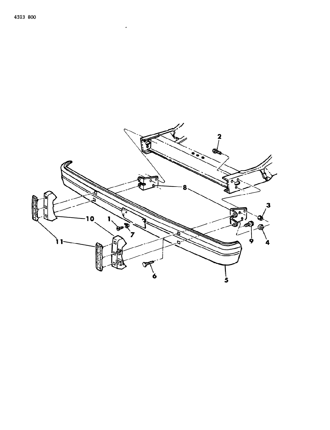 1985 Dodge W250 Bumper Front - Mopar Parts Giant